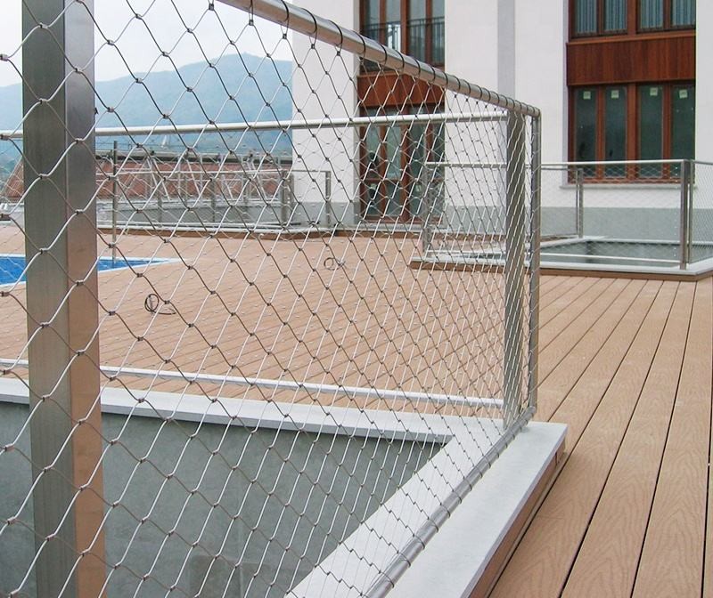 Coiled wire rope mesh roll ready for shipping